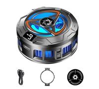 Mobile Phone Cooler - ABS Aluminum Alloy Rechargeable Radiator | 2 Speed 4800RPM Cooling Fan Type C Smartphone Cooling Pad | Fast Ice Coolings Device For Tablet Travel Car Outdoor Heat