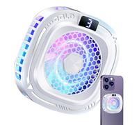 Mobile Phone Cooler, With Zero Vibration Disturbance, 6.2x6.2cm, Cooler For Phone, Portable Fan With Speed Control, Dynamic Rgb Lighting, For Game Live Streaming Video Filming