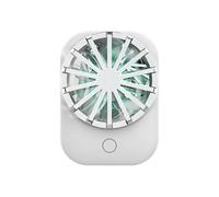 Mobile Phone Cooling Fan with Adjustable Wind, USB Wireless Back Clip Cooling Fan, Game Cooler, Phone Cool Heat Sink for Gaming, Video Calls, Live Broadcasting, Vlog (white)