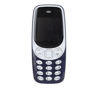 Mobile Phone for Seniors, 2G GSM Unlocked Cell Phone, Large Large Font Large Volume, Triple SIM Standby, Voice Changer, Bluetooth Music Player, 600 Mah Battery (Blue White)
