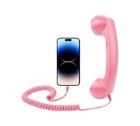 Mobile Phone Handset | Retro Type C Comfortable Home Supplies with Microphone, Old Phone Handset for Home Kitchen Living Room Bed Bedside Bathroom Office Desk School Travel