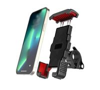 Mobile Phone Holder Bike for Scott Silence eRide 2024-, 360° Rotatable Stand Shock Absorbing Silicone and Secure Locking Featuring,F Black Red-C