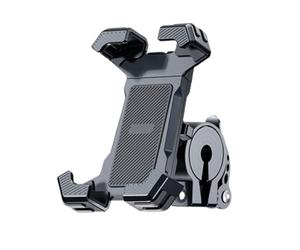 Mobile Phone Holder Bike for Trek Procaliber/Marlin/Top Fuel/Fuel EX/Slash/Session/Roscoe/X-Caliber, 360° Rotatable Stand Shock Absorbing Silicone and Secure Locking Featuring,C Black-B
