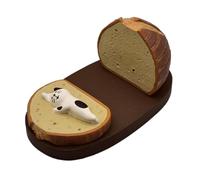 Mobile Phone Holder Desk - Cat Lying on Book Resin Phone Stand | Funny Cartoon Animals Ornaments, Mobile Phone Stand, Desktop Phone Stand for Girls Smartphones