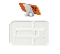 Mobile Phone Holder, Foldable Cradle with Make-up Mirror, Magnetic Mobile Phone Holder Stand for Video Calls, Live Streaming, on the Table, on the Plane, on the Train, on the Dashboard, on Travel