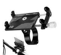 Mobile Phone Holder for Bicycle Handlebars, Made of Aluminium Alloy Motorcycle Smartphone Holder, Bicycle Accessories for Navigation Video Recording Live Streaming GPS