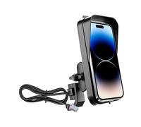 Mobile Phone Holder for Electric Scooter - Heavy Duty Bicycle Handlebar Mount, Universal Motorcycle Phone Holder, Shock Absorbing Case | Waterproof Rain Cover for GPS Display, Navigation, Riding
