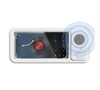 Mobile Phone Holder for the Shower - 360° Rotatable Waterproof Housing with Speaker | Holder for Bathroom, Bathtub, Wall, Dashboard, Ventilation, Mobile Windshield, Hands-Free Bottom