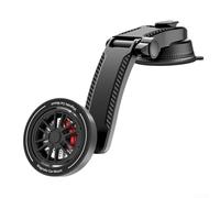 Mobile Phone Holder for Vehicle with Rubidium Magnetic Iron Ring Design, 360 Degree Rotation, and Extended Arm to Avoid Direct Airflow (Suction cup)