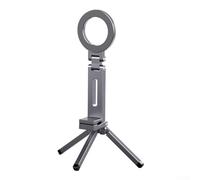 Mobile Phone Holder, Magnetic Phone Tripod Stand For IPhone And For Android Serie Aluminium Strong Stability(Gray)