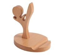 Mobile Phone Holder on the Bed - Cute Mobile Phone Holder for Desk, Sturdy Wooden Desktop Holder for Mobile Phones | Smartphone Table Holder, Mobile Phone Stand Holder, Desk Gad