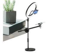 Mobile Phone Holder - Overhead Phone Holder, LED Selfie Ring Light with Stand and Articulated Arm | Camera Mount for Mobile Phones, Video Lighting for Courses, Still Life Photography, Vlog