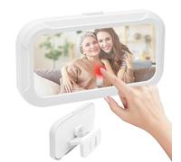 Mobile Phone Holder Shower Waterproof 360° Adjustable Shower Holder Mobile Phone Wall Mount Stand with Anti-Fog HD Touchscreen Suitable for Mobile Phones Under 7 Inch Smartphones for Bathroom Bathtub