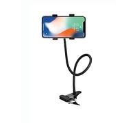 Mobile Phone Holder, Universal Desktop Iron Cell Phone Holder with Adjustable Gooseneck Arm, GPS, Mobile Mount Bracket Flexible Gooseneck Clamp