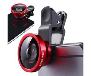 Mobile Phone Kit - 0.4X Super Wide View, Portable Glass-Metal Optics