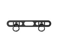 Mobile Phone Lanyard Patch Side Hanging Stainless Steel Clip Double Buckle Phone Straps Gasket Metal Connect Piece(1pc black)