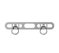 Mobile Phone Lanyard Patch Side Hanging Stainless Steel Clip Double Buckle Phone Straps Gasket Metal Connect Piece(1pc silvery)