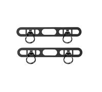 Mobile Phone Lanyard Patch Side Hanging Stainless Steel Clip Double Buckle Phone Straps Gasket Metal Connect Piece(2pcs black)