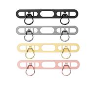 Mobile Phone Lanyard Patch Side Hanging Stainless Steel Clip Double Buckle Phone Straps Gasket Metal Connect Piece(4pcs bsgrg)