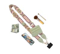 - Mobile Phone Lanyard Sling Phone Lanyard Braided Mobile Phone Chain Neck Strap Anti-Theft Removable Women's Mobile Phone Lanyard Around the Neck for Travel, Shopping, light green, Siehe Beschreibung