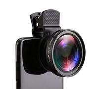 Mobile Phone Lens 2 in 1 0.45X Wide Angle+Macro Lens,Professional Photography Equipment,Enlarges Shooting Angle,Enhances Picture Quality, Optical Glass,Portable