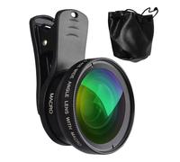 Mobile Phone Lens - Clip-on Lens, Photo | Ultra Wide Angle Attachment, High Definition Macro Kit, Travel Selfie Accessory, Portable Optical Lens for Sma Creative Photography