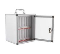 Mobile Phone Lockbox with 12/24/36/48/60 Slots, Perfect for Schools, Classrooms, Offices, and Exams (Silver-A, 12 Slots)