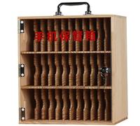 Mobile Phone Locker Mobile Phone Storage Box Acrylic Mobile Phone Holder Desktop Storage Box，24-Unit Transparent Lockable Cell Phone Charging Station - Anti-Static Mobile Phone Storage Cabin