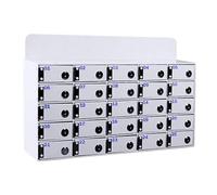 Mobile Phone Locker Mobile Phone Storage Box Acrylic Mobile Phone Holder Desktop Storage Box Wall Mounted，White Acrylic Classroom Locker with Door Locks & Keys Handy Storage Cabinet for Scho