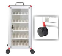 Mobile Phone Locker with Wheels 48 Slots Smartphone Lock Box for Offices Cell Phone Jail Storage Cabinet Meeting Room Employee Lockers Portable HandCarry Design