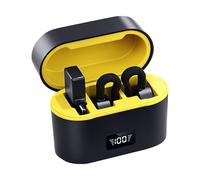 Mobile Phone Microphone | Lapel Microphone Wireless with Charging Case | Plug Play Accessories for Speakers, Content Creators, Fitness Teachers and Teachers