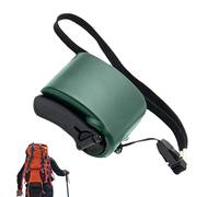 Mobile Phone Power Supply - Mini Hand Crank Charger 6 x 4.9 x 3.1 cm for Hiking in the Mountains, Power Supply for Portable Phone in ABS, USB Charger with LED Light | Preparation Gadget P