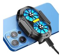 Mobile Phone Radiator - High Power Gamingg Cooler, Universal Clip on Design, Non Slip Lightweight Cooling Fan | Intelligent Temperature Control for Live Streaming Video Editing Vlog Recording