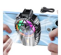 Mobile Phone Radiator - Master Your Live Streaming, Portable Magnetic Cooling Fan with 3 Wind Speeds, N52 Dual-Magnet Stability + Low Noise operations, Matte Alloy Construction | Perfect for Video & V