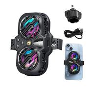 Mobile Phone Radiator - Smartphone Chill System, Rapid Cooling Unit, Quiet Turbo Fans | Advanced Airflow Temperature Control Tool For Live Broadcast Mobile Trekking Cycling Sightseeing Jogging