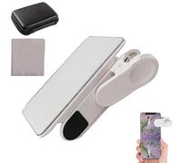 Mobile Phone Reflection Shot Clip, Mirror Reflection For Phone Camera, Mobile Video Recording Glass Angle, Clip On Lens View Reflector Tool, With Carrying Bag Adjustable MobilePhone Reflections Clips
