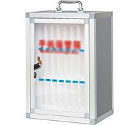 Mobile Phone Safe Deposit Box Pocket Chart Storage Cabinet, Student Storage Box, Wall-Mounted with A Locked Can Be Carried by Hand for Classroom Office0, Onecolor-24