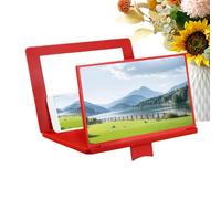 Mobile Phone Screen Amplifier - 12 Inch - 3D HD Projector Magnifier with Mirror, Foldable Stand, Adjustable Angle for Movies, Videos, Television, Games, All Smartphones, p