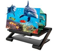 Mobile Phone Screen Amplifier, 7 Inch Cell Phone Screen Magnifier Adjustable & Foldable HD Magnifier Smartphone Stand for Cell