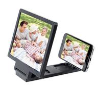 Mobile Phone Screen Expander Magnifier - Battery Powered Lightweight Compact Portable Smartphone Magnifying Tool for Watching Films, Videos or Shared Viewing - H15 x W19 x D15cm Open