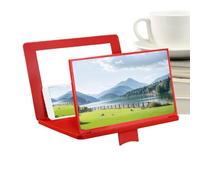 Mobile Phone Screen Magnifier - 12 Inch 3D HD Projector Amplifier with Adjustable Angle, Folding Stand and Mirror | Screen Magnifier