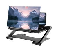 Mobile Phone Screen Magnifier - 3D HD Foldable Amplifier Stand | Portable Height Adjustable Screen Enlarger - Smartphone Video Movie Game Viewer Compatible with All Phones Desktop Holder Projection