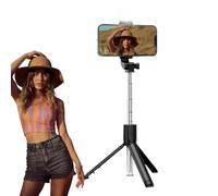 Mobile Phone Selfie Stick - Extendable Tripod with Wireless Remote Control | Lightweight Phone Holder for Selfie, Travel Photo, Video Recording, Vlogging, Live Streaming, Creating Co