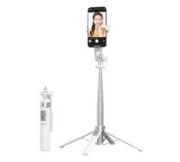 Mobile Phone Selfie Stick, The Selfie Stick can be Extended to Four Corners, with a Fill Light (Detachable), 3-Color 9-Position (White, The Stainless Steel Pipe has no lamp)