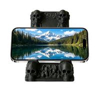 Mobile Phone Stand Desk - Scary Black Design, Vintage Phone Holder