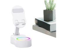 Mobile Phone Stand with Speaker - Wireless Inductive Speaker with Ambient Light | Sound Dock for Listening to Music Watching Videos Live Streams