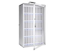 Mobile Phone Storage Aluminium mobile phone cabinet with transparent lock Wall-mountable and portable Suitable for use in enterprises schools factories(60-bit)