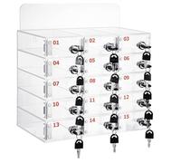 Mobile phone storage box,Mobile Phone Storage Cabinet Acrylic Cell Phone Locker Lockable Cell Phone Cabinet Safe and Durable Plenty Of Storage Space Doesn't Hurt Cell Phones Suitable for a W
