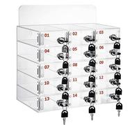 Mobile phone storage box,Wall-Mounted Cell Phone Lockers Box - Secure Mobile Phone Storage Cabinet with Door Locks & Keys for Office Classroom School,（30grids）