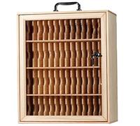 Mobile Phone Storage Box With Handle,multifunctional Portable Cell Phones Storage Cabinet,Easy-To-Carry Mobile Phone Storage Box (Color : Orange, Size : 60)